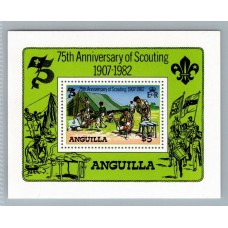 BOY SCOUTS ANGUILLA HOJA BLOQUE NUEVA MINT SCOUT